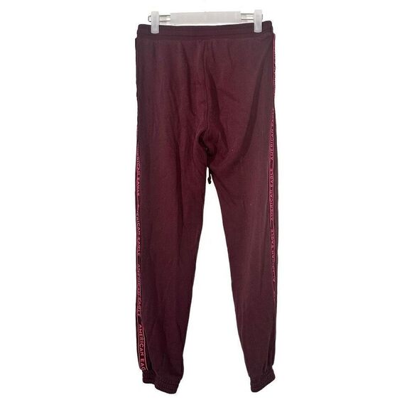 American Eagle Elastic Waist Amazingly Soft Jogger Sweatpants Burgundy XS - Picture 3 of 4